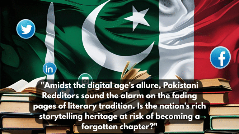 Declining Literary Culture in Pakistan? – Reddit Users Raise the Alarm on Shrinking Readership By Hassaan Ahmad Awan