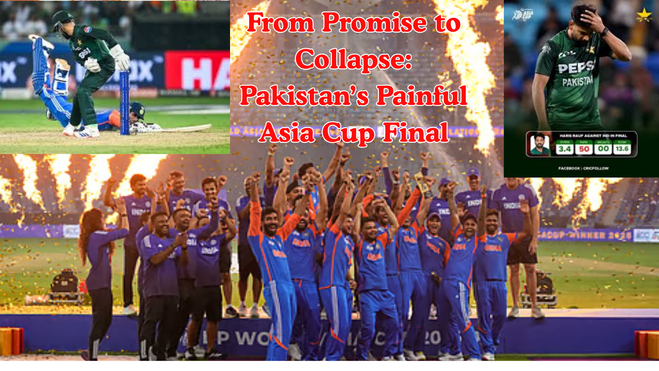 From Promise to Collapse : Pakistans Painful Asia Cup Final